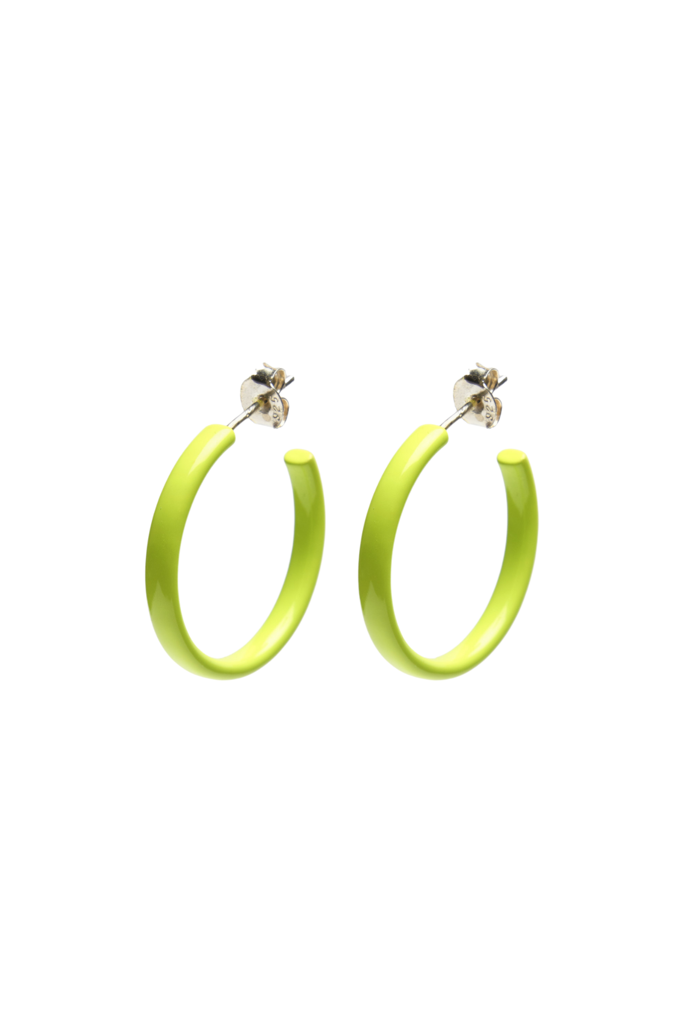 Bianca Mavrick Jewellery Chromatic Hoop Earrings Chartreuse