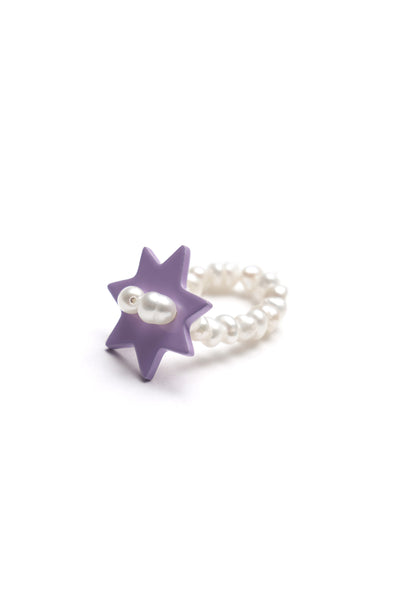 Pearly Star Ring (Lilac)