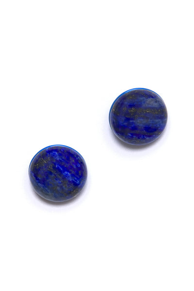 Bianca Mavrick Jewellery Clip on Cabochon Lapis Lazuli Earrings