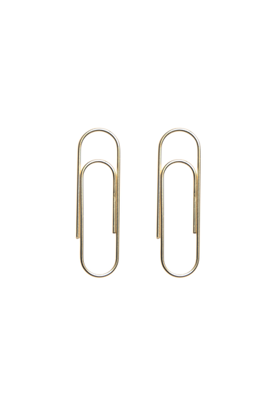 Paperclip Earring (14K Gold Vermeil)